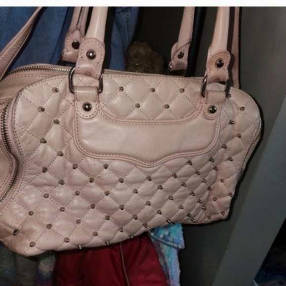🍁🍂Rebecca minkoff pink studded bag - Picture 5 of 6